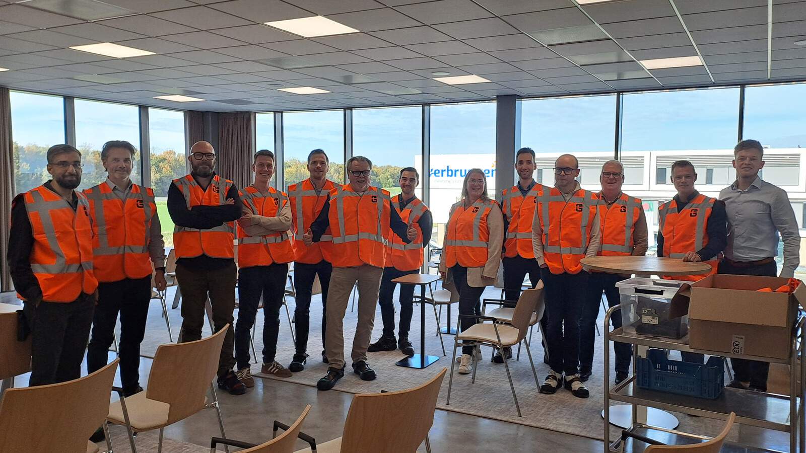 Het projectteam van 12Guide bij Tolsma-Grisnich